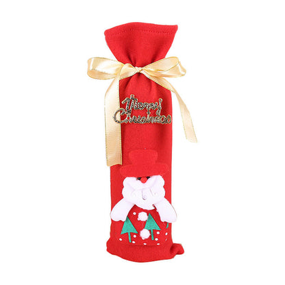 Christmas Wine Bottle Socks Decor