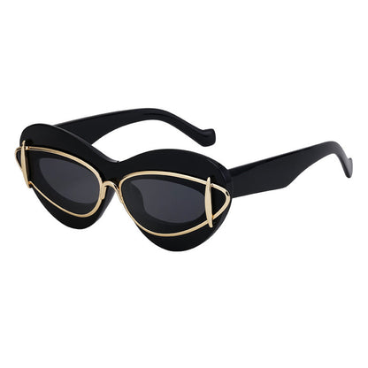 New European And American Fashion Cat-Eye Sunglasses For Women Driving Internet Celebrity Same Style Y2K Small Frame Sunglasses Trendy Sunglas