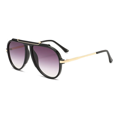 3654 Metal Double-Bridge Aviator Sunglasses Cross-Border E-Commerce Foreign Trade Amazon Fashion Uv400 Unisex