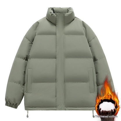 Men's Fashionable Stand-Neck Thickened Cotton-Padded Jacket