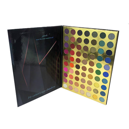 70 Color Eyeshadow Multicolor Eyeshadow Palette Matte Pearlescent Color