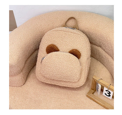 Lightweight New Heart-Shaped Plush Kindergarten Backpack