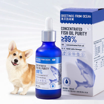 Norway Deep Sea Fish Oil Small And Medium Dogs Cat Beautiful Hair Nutrition Supplement