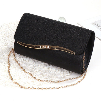 Fashionable Women's Metal Edging Temperament Evening Bag