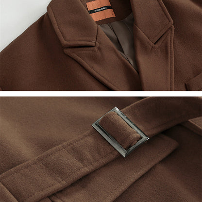 Fashion Double-sided Tweed Trench Coat
