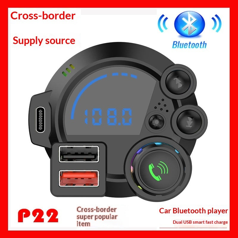 Car-mounted MP3 With Bass And Treble PD 18W Fast Charging And Bluetooth Playback