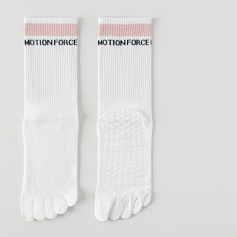 SpringSummer Five-Finger Socks For Yoga And Pilates In Bright Colors For Women