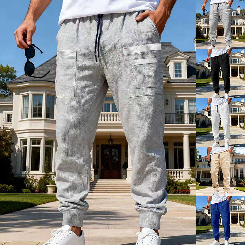 Mens Loose-fit Casual Breathable Pants