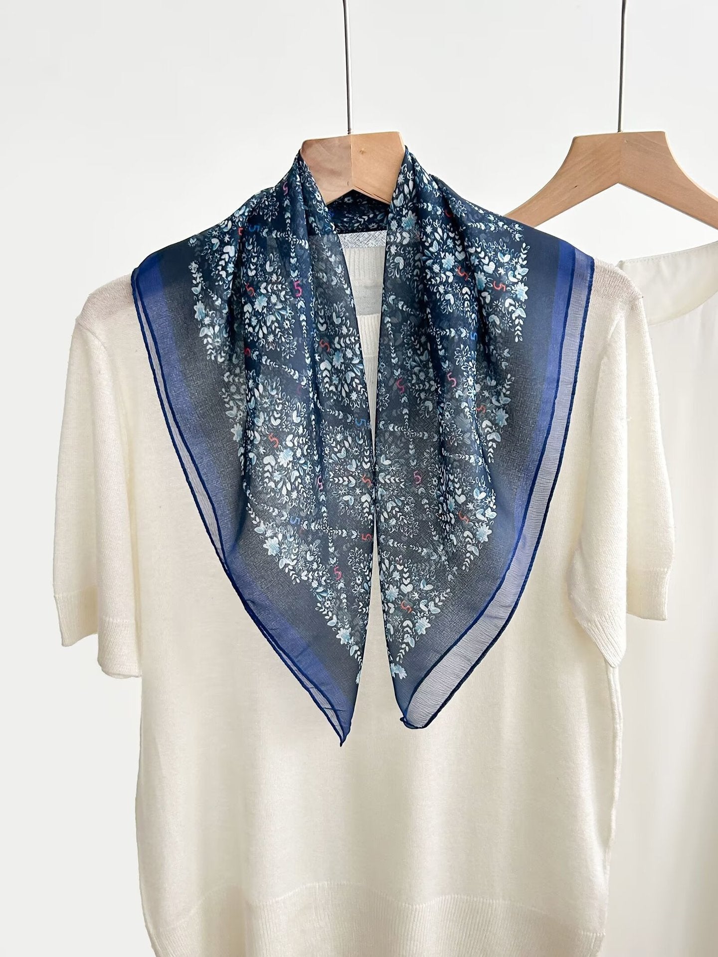 New Breathable Versatile Silk Chiffon Scarf For Women, Also Usable As A Shawl