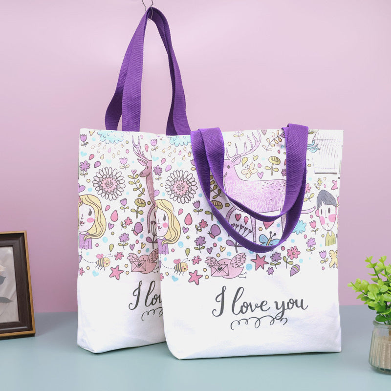 Canvas Tote Cotton Shopping Bag For Advertising