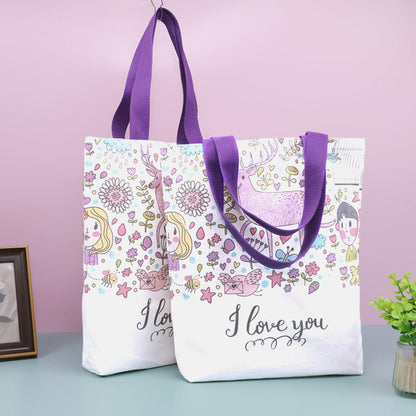 Canvas Tote Cotton Shopping Bag For Advertising