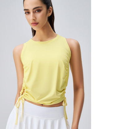 New Women's Yoga Tops For Spring & Summer With Sun Protection, Professional High-End Stylish Fitness Vests, Quick-Dry Sports Shirts For Women