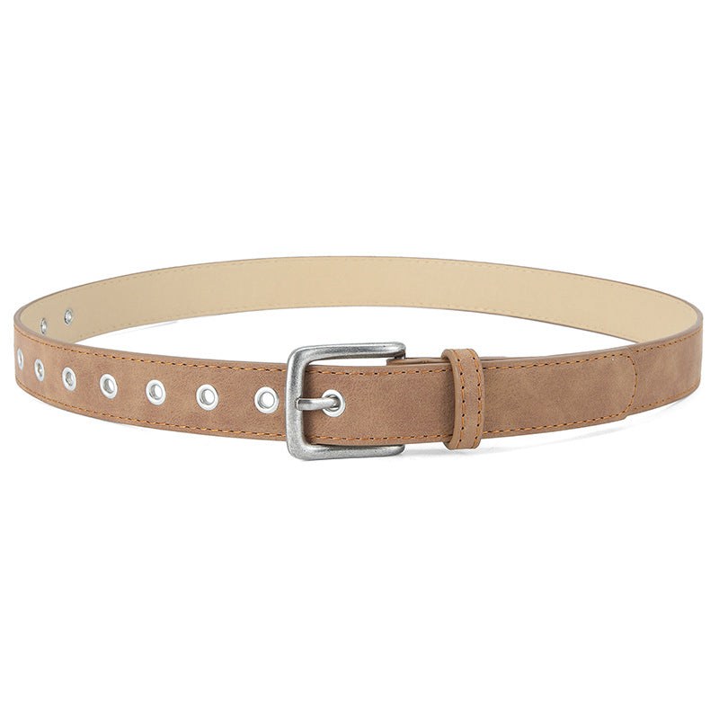 Matte-texture Wear-resistant Pin-buckle Womens Belt