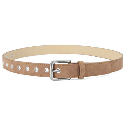 Matte-texture Wear-resistant Pin-buckle Womens Belt