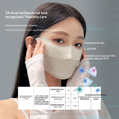 Silk Sun-protective UV-blocking Breathable Face Mask
