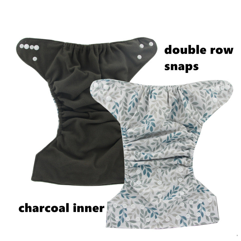 Floral Patterned Breathable Leak-proof Baby Diaper Covers Washable Baby Cloth Diapers