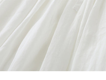 Fashionable Elastic Waist Double-layer Dress For Women