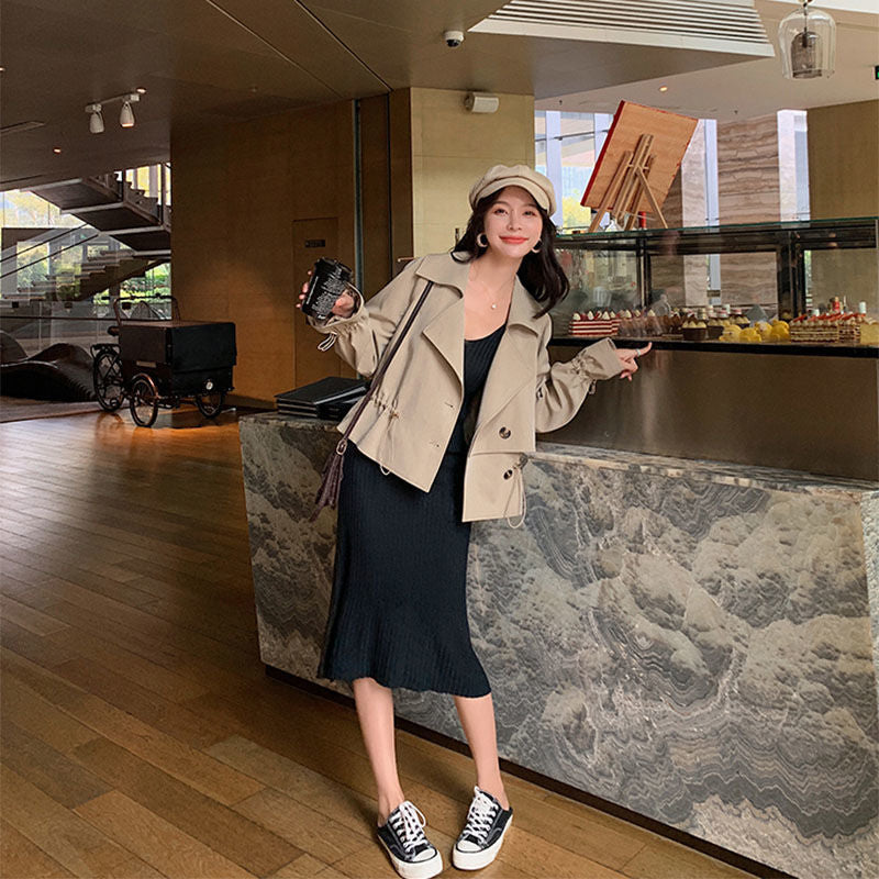 Women's Waist-cinching Elegant Trench Coat