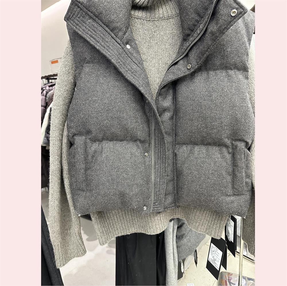 Stand-collar Sleeveless Womens Outerwear Vest Casual Waistcoat