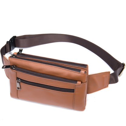 High-end Full-grain Leather Chest Bag
