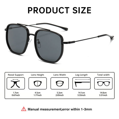 Fashionable Oversized Metal Sunglasses With A Premium Feel
