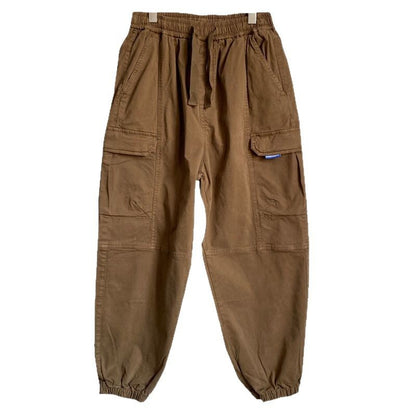 Casual Cargo Pants With Large Pockets Mens Loose-fit And Versatile