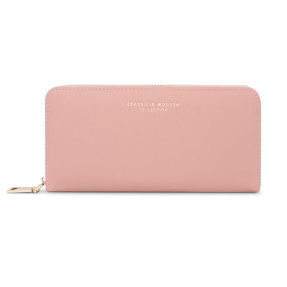 Wallet Fashion Women's Long Cross Pattern Zipper