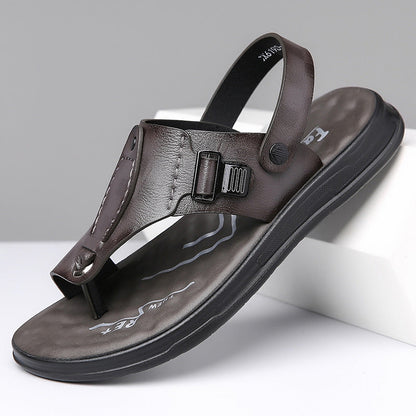 Flap-style Casual Slip-on Sandals For Wearing Outside