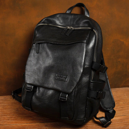 Slow Time Full-Grain Leather Backpack