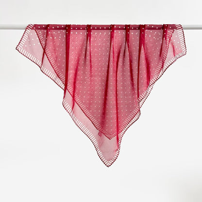 Versatile Printed Thin Square Scarf