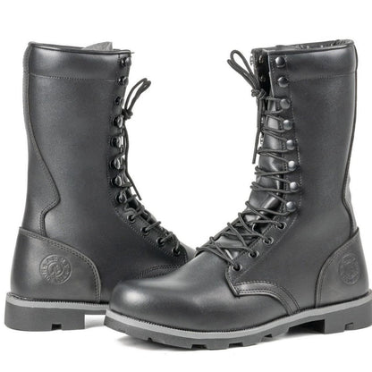 Tactical Large Size Black High-top Desert Raised Combat Boots