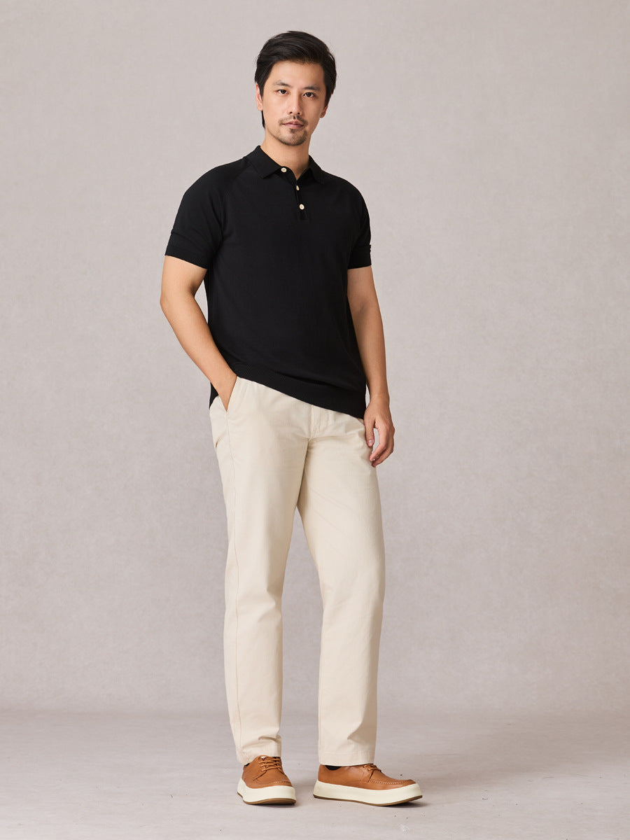 Spring And Autumn Slim-Fit High-End Trousers Commuter Long Pants