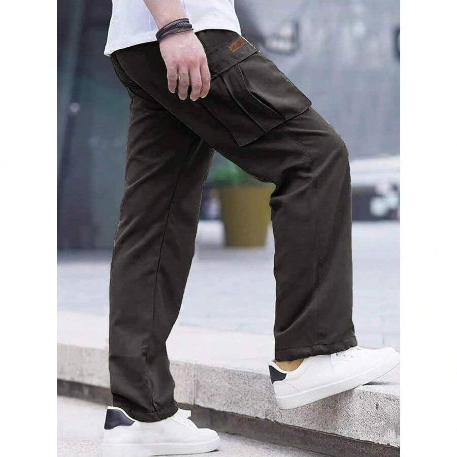 Men's Leisure Cargo Drawstring Pants