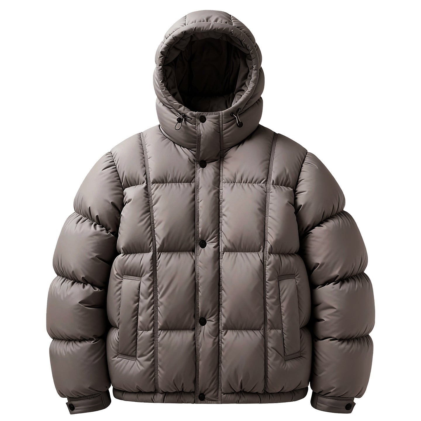 Men's Casual Loose-Fitting Hooded Down Jacket