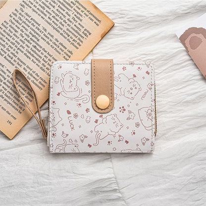 New Japanese-style Wallet Cute Cartoon Short Design