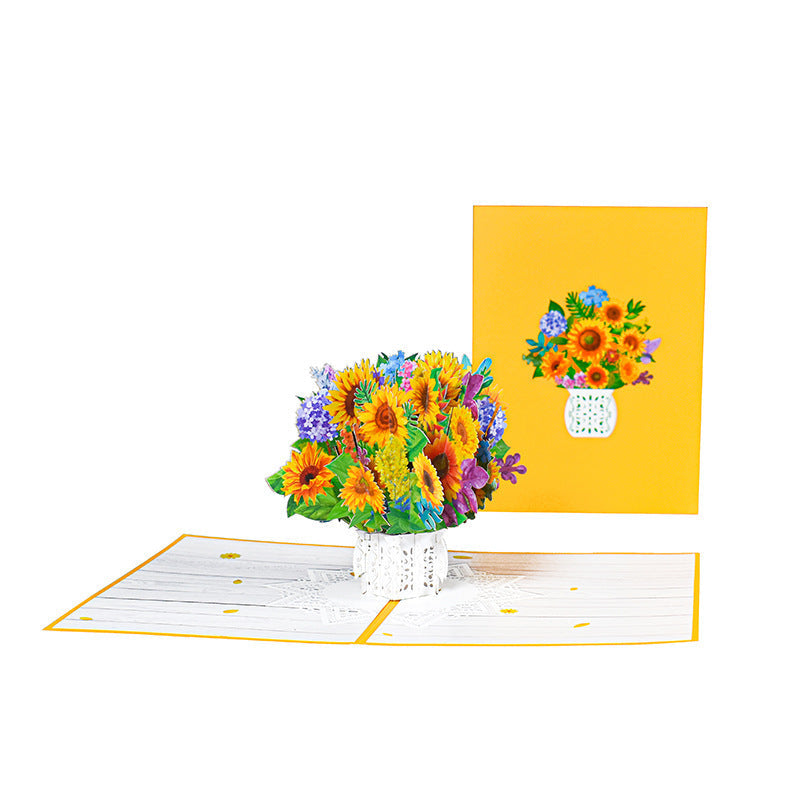 3D Hand-carved Paper Blessing Card