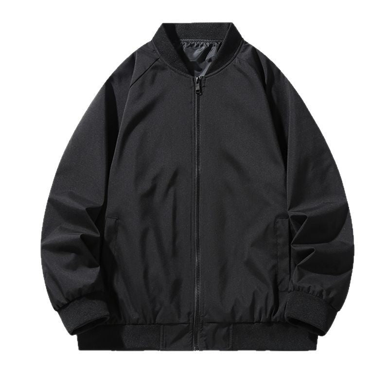 Mens Baseball Jacket With A Stand-up Collar
