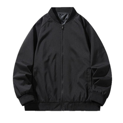 Mens Baseball Jacket With A Stand-up Collar
