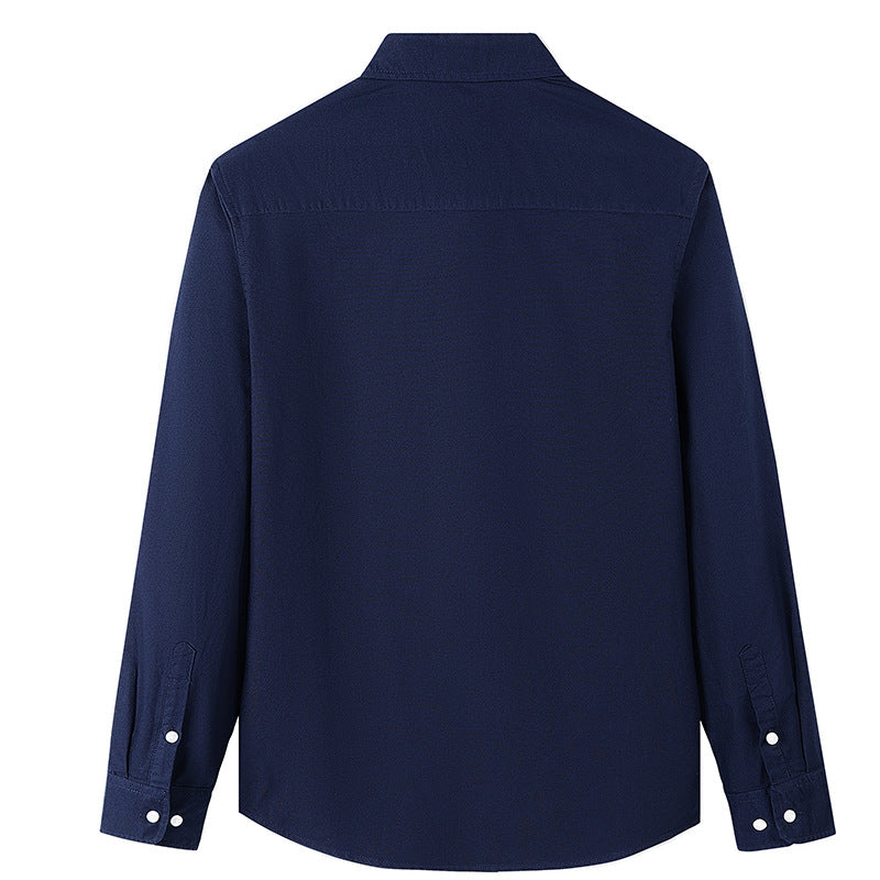 Oxford Cotton Shirt Long Sleeves Business-casual Style