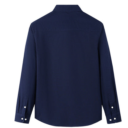 Oxford Cotton Shirt Long Sleeves Business-casual Style