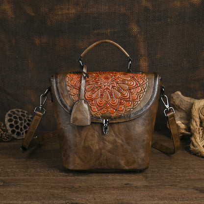 Handheld And Crossbody Versatile Bucket Bag