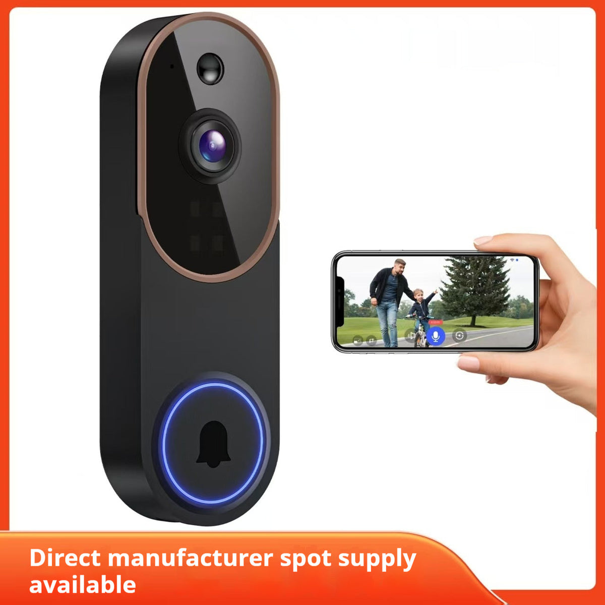 Smart Home Surveillance Camera Outdoor Wireless Doorbell HD Video Intercom Camera