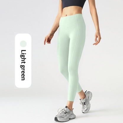 Mesh Side-pocket Stretchy Athletic Leggings