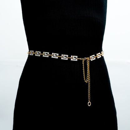Womens New-style Fashionable Retro Versatile Metal Waist Chain Design