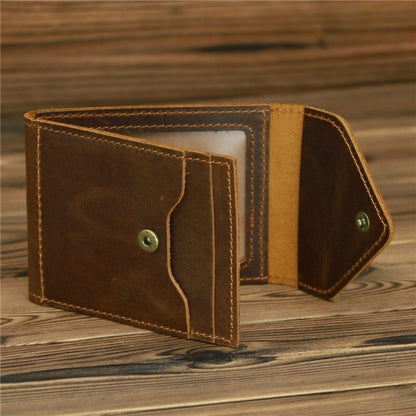 Retro Mens Compact Personalized Drivers License Holder Minimalist Design