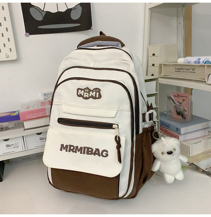 Girls' Large Capacity Backpack College Style