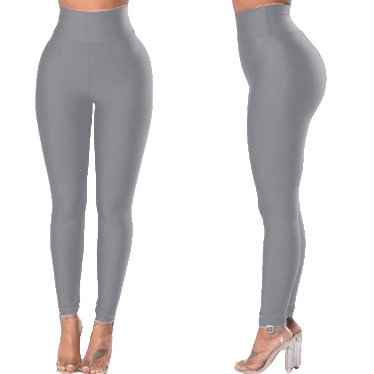 Summer High Waist High Elastic Leisure Sports Yoga Running Yiwu Leggings Women Wholesale Tight Thin Legs