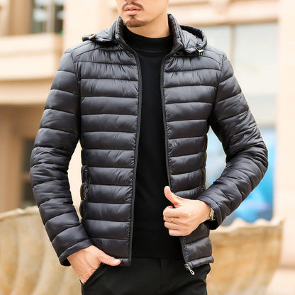 New Mens Minimalist Casual Short Coat Extra Thick