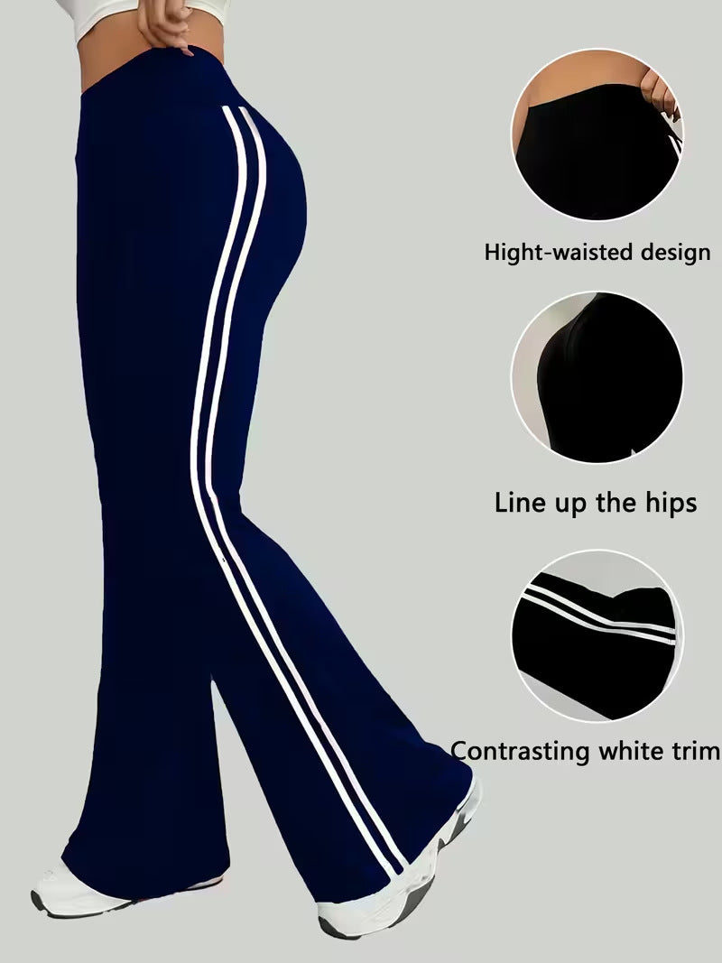 Cross-Border High-Waisted Wide-Leg Pants, Sports Outdoor Yoga Pants, New Fitness Wear, Casual Clothing For Women