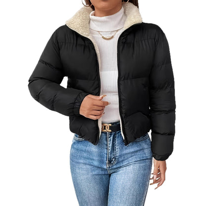 Womens Casual Solid-color Jacket